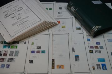 (700)古い外国切手アルバム世界最初の切手ペニーブラック1840年~イギリス英領ヨーロッパアイルランド未使用小型シートヴィクトリア女王消印