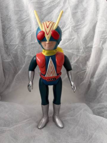 旧バンダイ 仮面ライダー ライダーマン スタンダードサイズ ソフビ 70年代 当時物 昭和レトロ 東映
