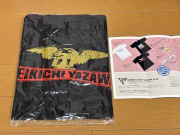 ＜未開封・新品＞　矢沢永吉　Ｔシャツ（ワシ　Ｅ・Ｙ）ブラック地にバックプリント