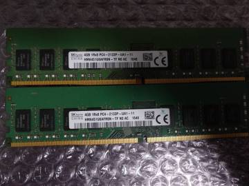 memtest済 デスク用 SKhynix DDR4-2133 8GB（4GB 2枚セット）PC4-17000