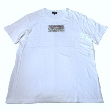 18855Bh【1円スタート】CHANEL シャネル コットンTシャツ カットソー モンテカルロ ラインストーン C63125 レディース サイズM