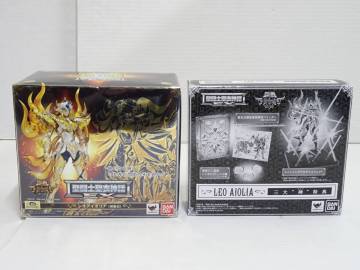 【特典テープ二重貼り有/未開封】HO-676◆バンダイ 聖闘士星矢 黄金魂 聖闘士聖衣神話EX レオアイオリア(神聖衣) 三大&ldquo;神&rdquo;特典付 中古品