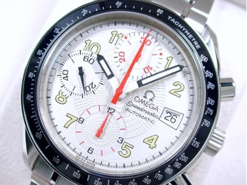 ★極美品 OMEGA &Omega; オメガ スピードマスター マーク40 クロノグラフ バルジュー7750 3513.3300 ギョーシェシルバー 綺麗！★