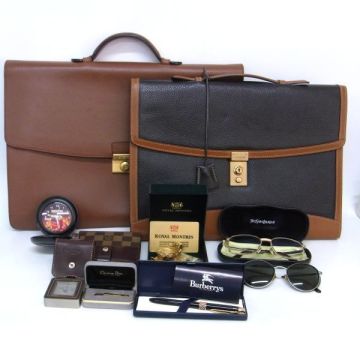 1円 おまとめ10点 実家整理 ア・テストーニ バック ジバンシー Burberrys ボールペン シャーペン メガネ ディオール ネクタイピン 他 SK