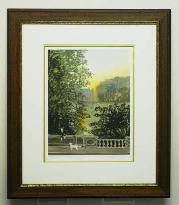 ☆コレ売切り！　ドラクロワ　青の少年　P5号　直筆サイン　壁面を優雅に演出してくれる素敵な作品です！☆