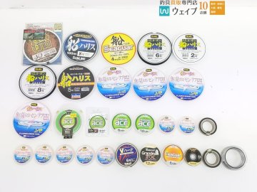 ダイワ Dフロン 船ハリス 5号、デュエル HDカーボン 船ハリス 2号・魚に見えないピンクフロロ 2号 他 計29点セット