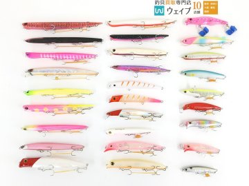 シマノ ランザ Lanza 145F、ガイア エリア 65、ラッキークラフト ワンダー、デュオ ベイルーフ マニック スロー 115 等 計28個