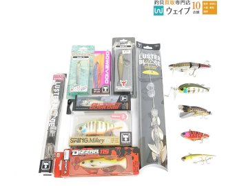 ジャッカル スイングマイキー 115・スリックベイト・ダウズビドー 90SP・躱マイキー・ラスターブレード 115 等計13点未使用&中古