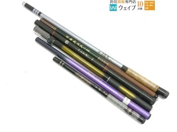 プロックス 弐作目 小峰 硬調 420、ワコー 紫苑 中硬 54 他 中古 渓流竿 計6点セット