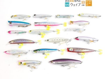 シマノ ロックポップ スリム 140F AR-C、ダイワ ソルティガ ラフライド F、マリア ボア― SS170 等 ルアー 計18点