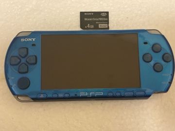 ★超美品　動作確認済み　ほとんど無傷　液晶無傷　PSP-3000 本体 バイブラントブルー PlayStation Portable メモリースティック付き★
