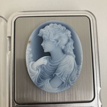 【E/新771537】 CAMEO 貴婦人 ストーンカメオ カメオ