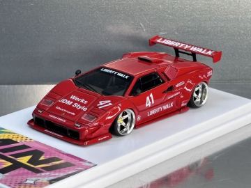 2月新車 MINIGT 改 カウンタックLBWK 1/64 カスタム 改造 ミニカー トミカ ホットウィール マッチボックス TSM ディスプレイケース