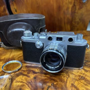 美品　Nicca 3-F / NIKKOR-H・C 1:2 f=5cm レンジファインダー フィルムカメラ シャッターok レンズ綺麗