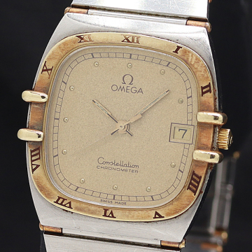 1円 オメガ コンステレーション YG&times;SS 1431 ゴールド文字盤 メンズ腕時計 1565100 2JWY KRI