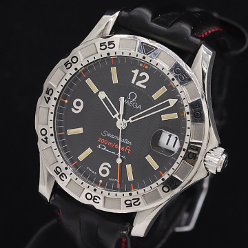 1円 稼働 オメガ シーマスター オメガマチック 2516.50 オートQZ ブラック文字盤 メンズ腕時計 0039600 2JWT MST