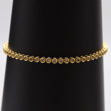 1円 ダイヤ テニスブレス ブレスレット・バングル D1.05ct K18 9.8g 56石 アクセサリー ジュエリー 0050710 12ERT AKO 17660 KMT