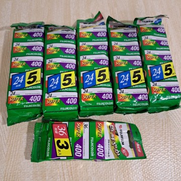 FUJIFILM フジカラー フィルム　SUPER 400 ５パック+１パック 期限切れ