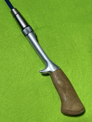 オールド レスターファイン + スーパーパルサー 1ピース ベイトキャスティングロッド ガングリップ Restaffine + SuperPulser バスロッド