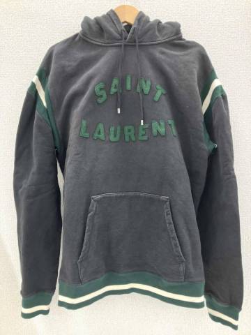【1円スタート】SAINT LAURENT サンローラン 689395 Y36SV 22AW パーカー サイズM プルオーバー コットン メンズ 洋服