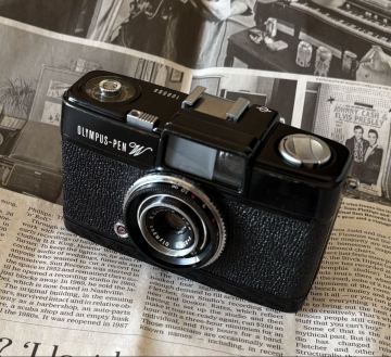 【整備済・超美品】OLYMPUS PEN W オリンパス ペン ワイド オーバーホール・モルト交換済 完動品 オリンパスペン 少生産台数の希少機種