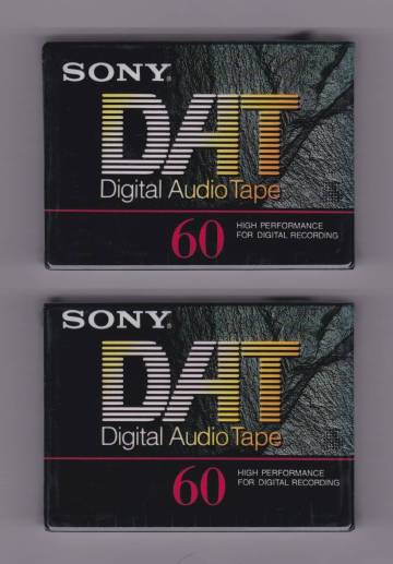 「SONY DAT 60 デジタルオーディオテープ 型番=DT-60RA 2本」（未使用品