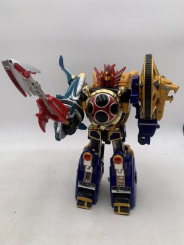 【中古ジャンク品】一部破損有 忍風戦隊ハリケンジャー DX超合金 忍風合体 旋風神 バンダイ BANDAI HO4-S80-3R616