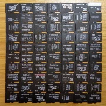microSDカード 70個 まとめセット 容量色々 現状動作品 ガラケー スマホ デジカメ ビデオカメラ等 未フォーマット