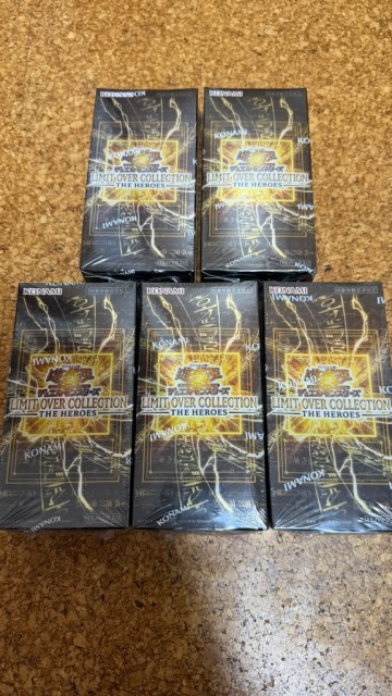 【新品未開封5BOX】シュリンク付！遊戯王リミットオーバーコレクション　ヒーローズ　LIMIT OVER COLLECTION THE HEROES