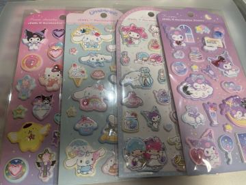 サンリオ クロミ サンリオキャラクターズ ジュエルマシュマロステッカーズ マイメロ シナモロール キティ シール