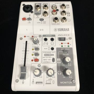 1円～ 6TA10530226 YAMAHA ヤマハ MIXING CONSOLE ライブストリーミングミキサー AG03MK2 オーディオ機器 通電動作未確認 現状品