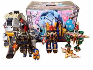 【1円スタート】忍風戦隊ハリケンジャー 旋風神 轟雷神 天空神 風雷丸 トライコンドル リボルバーマンモス からくりボール 戦隊ロボまとめ