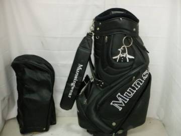 Munsingwear マンシング 9.0型 アスリートスタッフ★中古★(BK)ゴルフ キャディバック