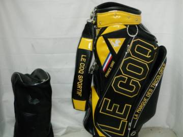 le coq sportif ルコック 9.5型 アスリート スタッフ★中古★(YExBK)ゴルフ キャディバック