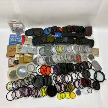 ■1円〜【大量まとめ】 レンズフィルター まとめ売り Kenko TOSHIBA MARUMI Nikon カメラレンズ カラーフィルター ケース付きあり K163380