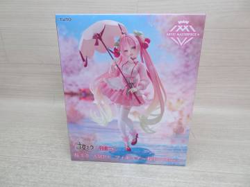 08/&Omega;407★プライズフィギュア★「キャラクター・ボーカル・シリーズ01 初音ミク」 AMP＋ フィギュア～桜ドレスver.～　　桜ミク