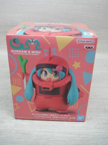 08/H733★ガンダム45周年&times;初音ミク　 フィギュア シャアザクぐるみ [初音ミクVer.]★プライズ★未開封