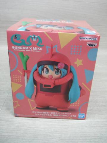 08/H735★ガンダム45周年&times;初音ミク　 フィギュア シャアザクぐるみ [初音ミクVer.]★プライズ★未開封