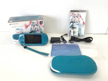 3.7.2【SONY・ソニー】初音ミク Project DIVA 2nd オリジナルモデル PSP-3000★ゲーム起動OK・バッテリー欠品