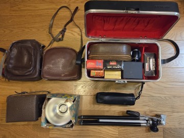 ☆8mmフィルムカメラ＋蛇腹カメラ＋付属品色々セット☆