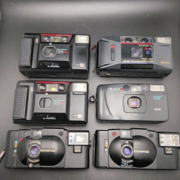 OLYMPUS / YASHICA / FUJI【XA XA2 T AF-D L AF DATE CARDIA mini他】フィルムカメラ まとめ ジャンク (管理番号Y0305251)