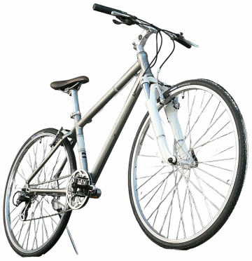 GIANT(suitto)ほぼ綺麗)タイヤ新品)ct43cm)700c)シルバーカラー)shimano 7s)街乗りクロスバイク 中古