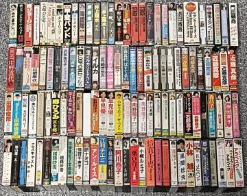 アイドル、歌謡曲、ニューミュージック、カセット120本セット　（サザン、山口百恵、浜田省吾、中島みゆき、沢田研二、渡辺満里奈、他）