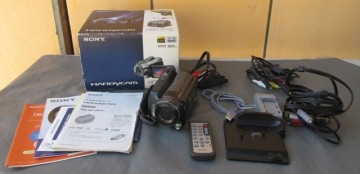 ☆簡易動作確認☆SONY ソニー HDDフルハイビジョンビデオカメラ HDR-SR12 バッテリー/充電器付き ブラック 2008年製