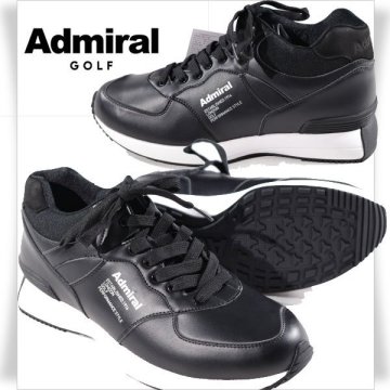 新品1円～★Admiral GOLF アドミラル ゴルフ メンズ ゴルフシューズ 26.0cm 黒 HYDEPARK MID ADMS3B 靴 スパイクレスシューズ ◆B2911◆