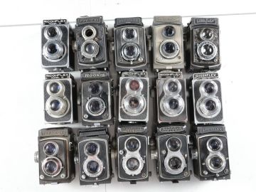 1386 15点まとめ MINOLTA YASHICA RICOH OLYMPUS 他 二眼レフカメラ まとめ まとめて 大量セット 送料1500円