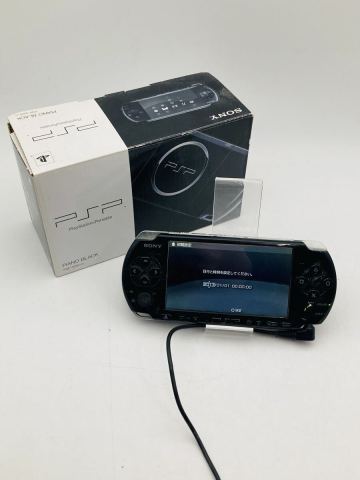 ☆ SONY ソニー PlayStation プレイステーションポータブル PSP-3000 ピアノブラック コード バッテリー欠品 箱付き 通電確認済み
