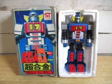 2F2-2「★1円～ ポピー 超合金 大鉄人17(ワンセブン)」GA-81 箱付き 当時物 現状品 フィギュア 特撮