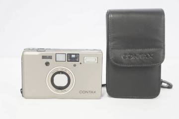 CONTAX コンタックス T3 チタンシルバー Carl Zeiss Sonnar F2.8 35mm T* コンパクトフィルムカメラ ソフトケース付き 2103086041