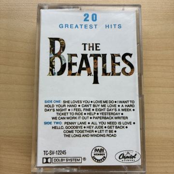 カセットテープ cassette tape ビートルズ THE BEATLES 20 GREATEST HITS グレイテスト・ヒッツ